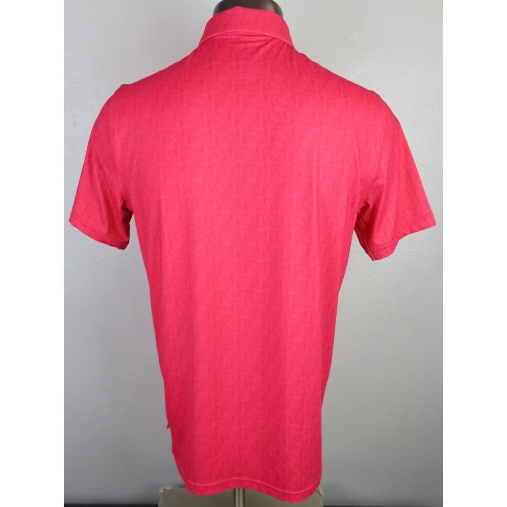 Mens USGA Squirrel Polo Short Sleeve Bright Red M Golf Shirt Polyester US OPEN - Picture 4 of 11